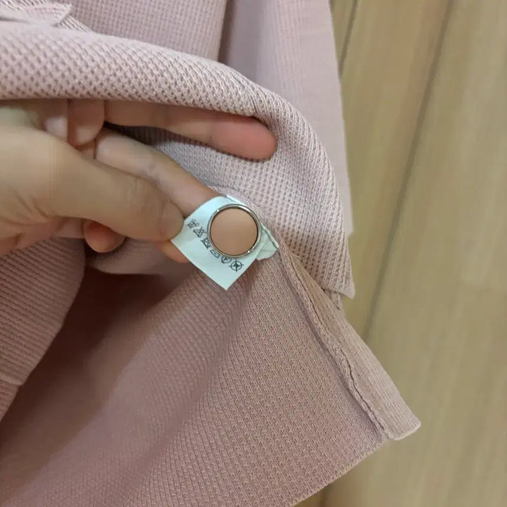 [BUNJANG] Raon Company V-Neck Cardigan / 라온컴퍼니 라온 반팔 브이넥 가디건 출근룩 결혼식 하객룩 경조사 핑크