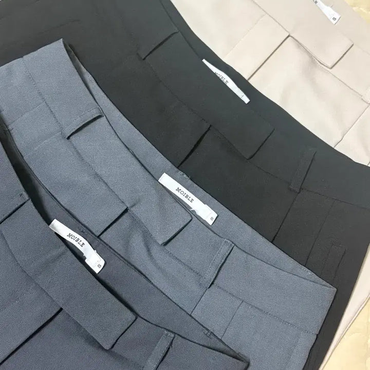 [BUNJANG] Moible Semi-Wide Slacks - Black / 모이블레 세미와이드 슬랙스 블랙/아이보리/차콜 S