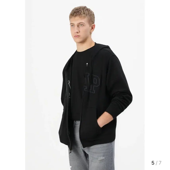 [BUNJANG] Gap Heritage Logo Zip-Up Sweatshirt (S) / [택있는 새제품]정가 11만5천원 Gap정품 헤리티지 로고 집업 스웨트셔