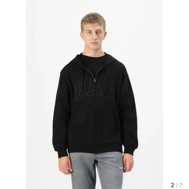 [BUNJANG] Gap Heritage Logo Zip-Up Sweatshirt (S) / [택있는 새제품]정가 11만5천원 Gap정품 헤리티지 로고 집업 스웨트셔