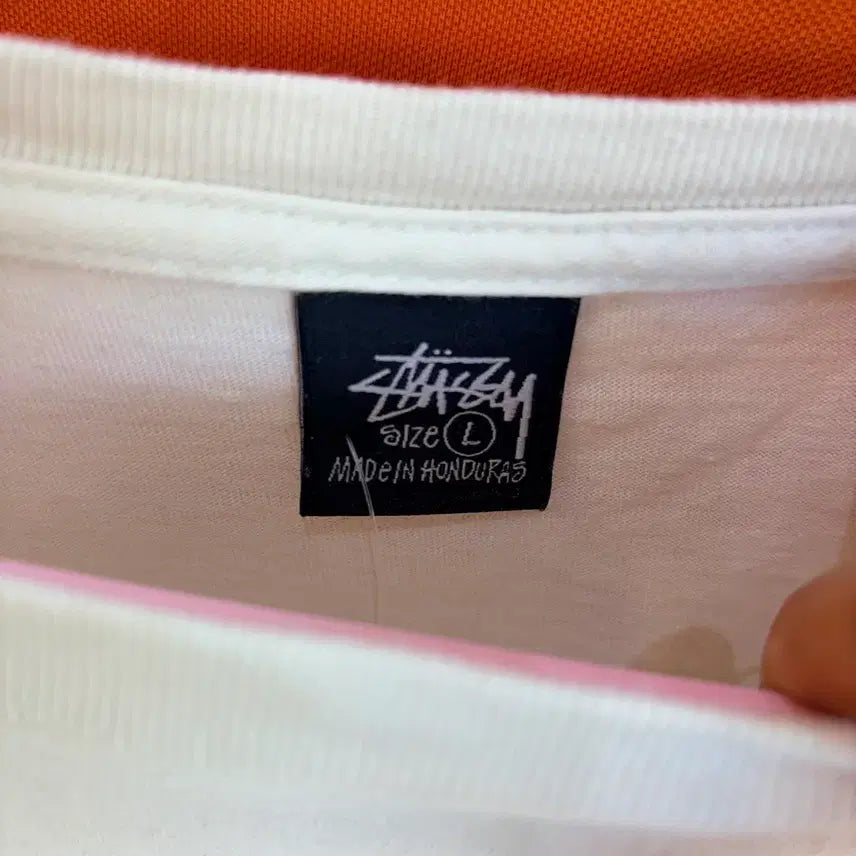 [BUNJANG] Stussy Dice Short Sleeve T-Shirt Ivory / 스투시 다이스 반팔 티셔츠 아이보리