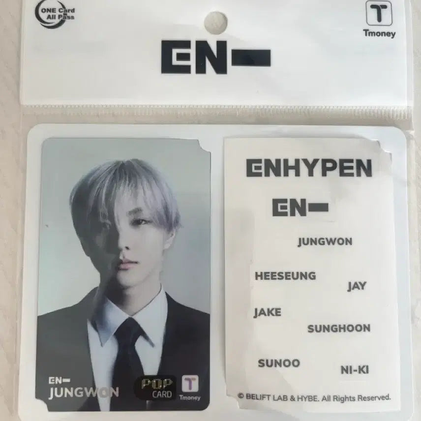 [BUNJANG] Enhypen Jungwon Photocard / 엔하이픈 정원 교통카드