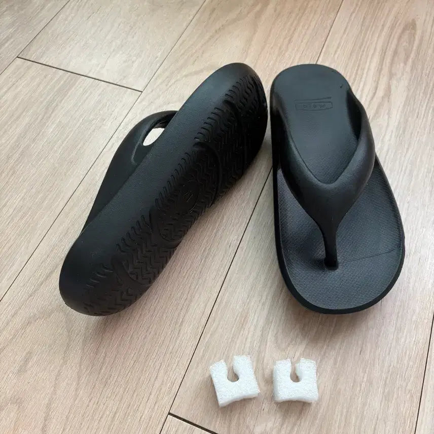 [BUNJANG] Black Platform Flip-Flops XL / 블랙 플랫폼 쪼리 XL