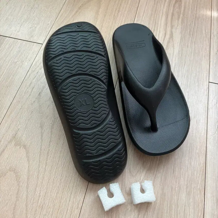 [BUNJANG] Black Platform Flip-Flops XL / 블랙 플랫폼 쪼리 XL