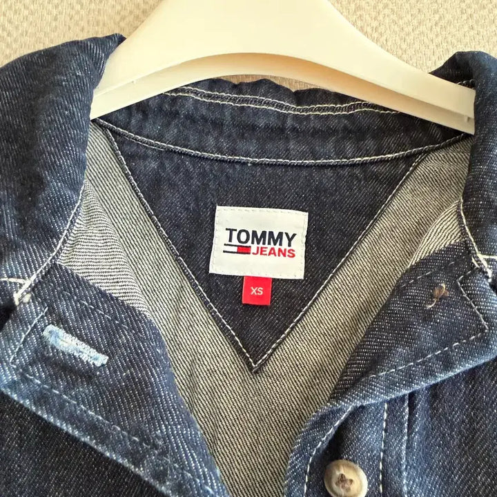 [BUNJANG] Tommy Jeans Denim Short Sleeve Midi Dress / 타미진 데님 반팔 원피스