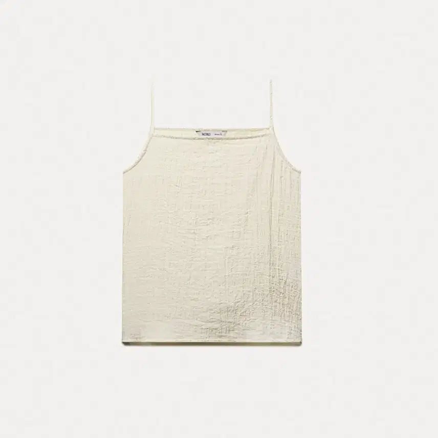 [BUNJANG] Mixxo Sleeveless Blouse Beige M / 미쏘 나시 블라우스 베이지 M