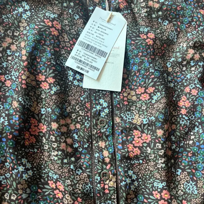 [BUNJANG] Thursday Island Floral Pattern Long Dress S Size / 써쓰데이아일랜드원피스s사이즈 새상품