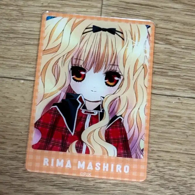 [BUNJANG] Shugo Chara Rima Mashiro Acrylic Card / 캐릭캐릭 체인지 마시로 리마 아크릴 카드 캐캐체