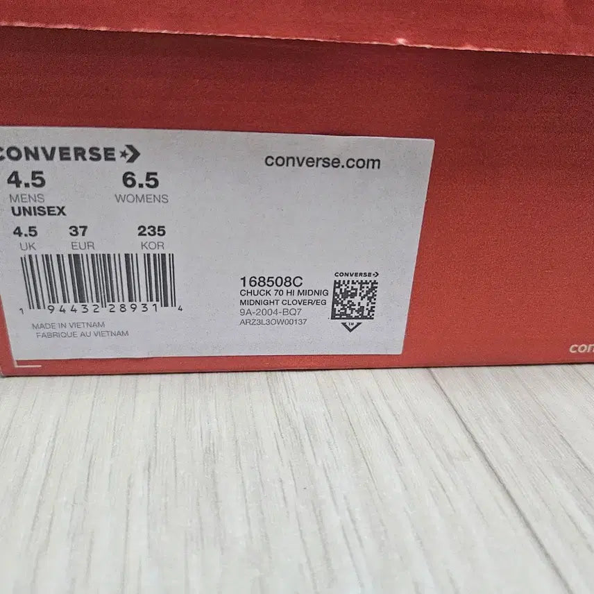 [BUNJANG] Converse Chuck 70 Midnight Clover High Top Shoes (235) / 컨버스 하이 척70 미드나잇 클로버 235