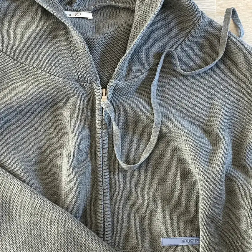[BUNJANG] Poeto Knit Zip-up Jacket / 포에토 니트 집업