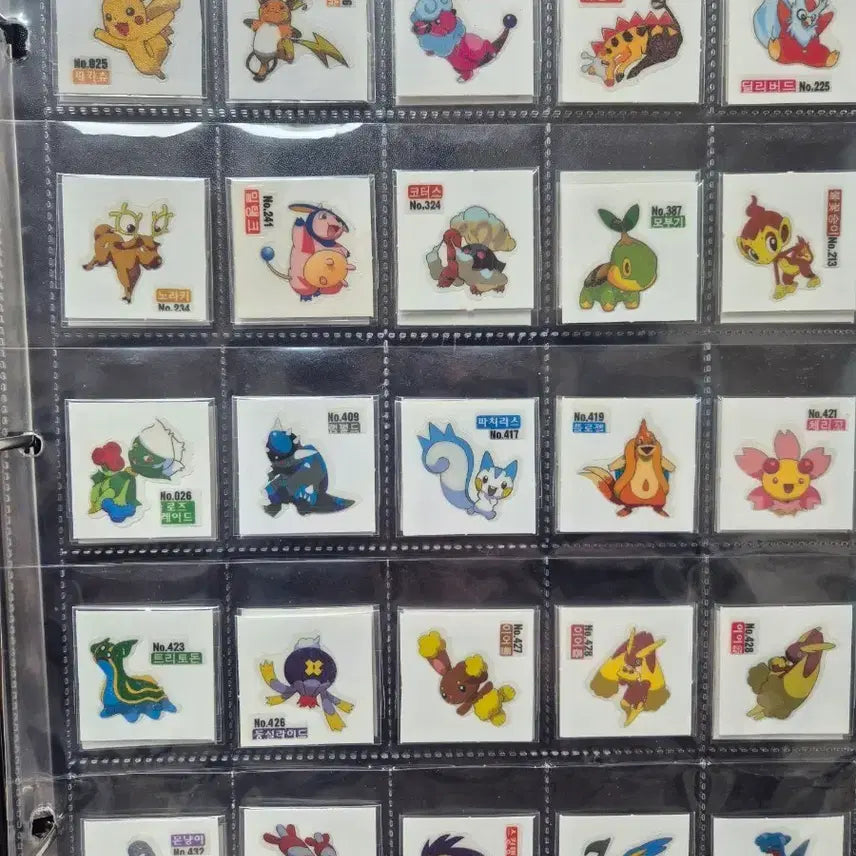 [BUNJANG] Pokemon DP Old Version Sticke_r Set 46 Types / 포켓몬 DP 구버전 띠부씰 띠부실  46종