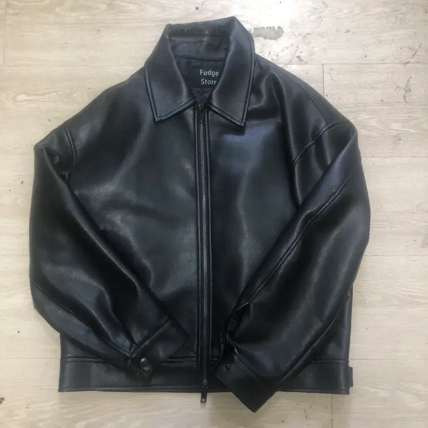 [BUNJANG] LafargeStore Buffing Leather Single Rider Jacket L / 라퍼지스토어 버핑레더 싱글라이더자켓 L 100
