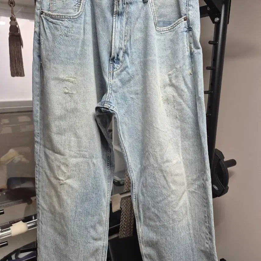 [BUNJANG] ZARA Light Wash Wide Denim Pants / 자라 연청 와이드데님팬츠 36