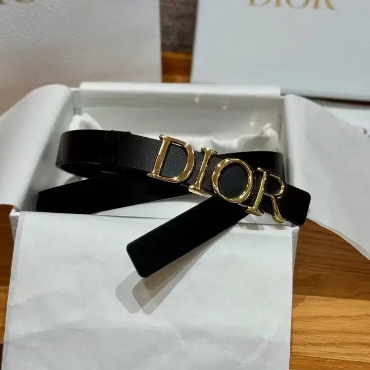 [BUNJANG] Dior Logo Buckle Black Belt 85 (2.0cm) / 디올 로고 알파벳 버클 여성 블랙 벨트 85 (폭 2.0cm)