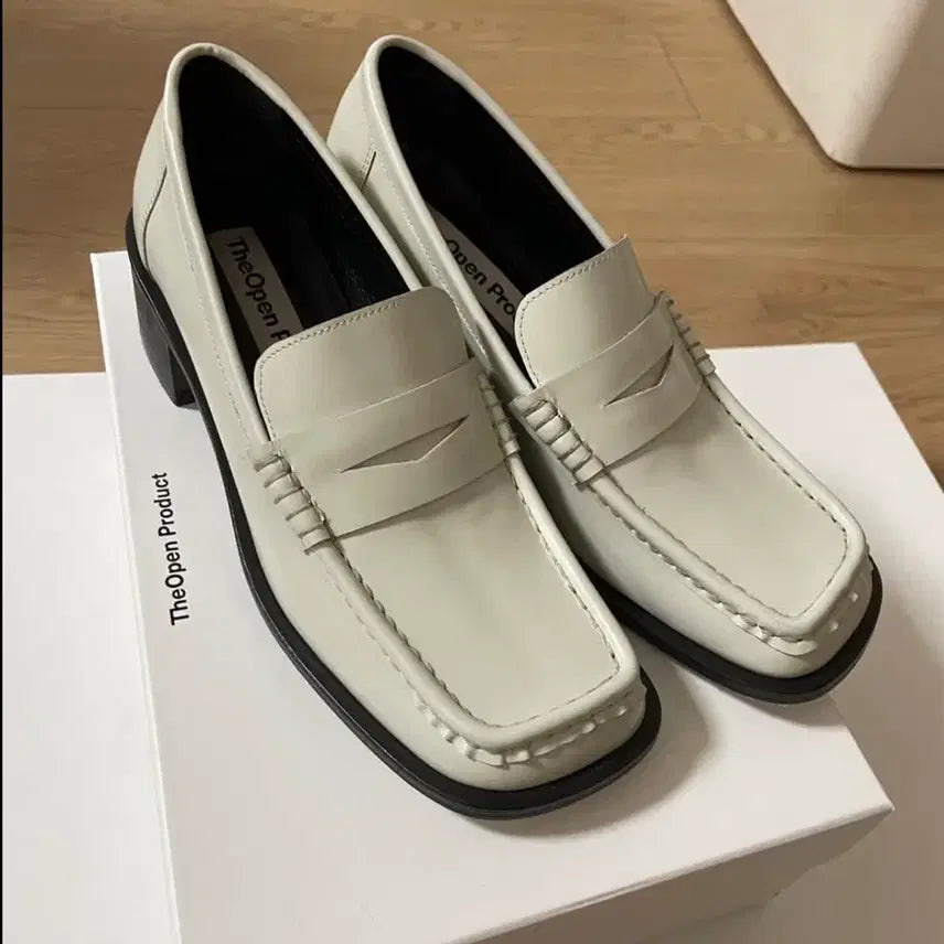 [BUNJANG] TheOpen Product Square Toe Loafers / 더오픈프로덕트 스퀘어토 로퍼 371/2 (245)