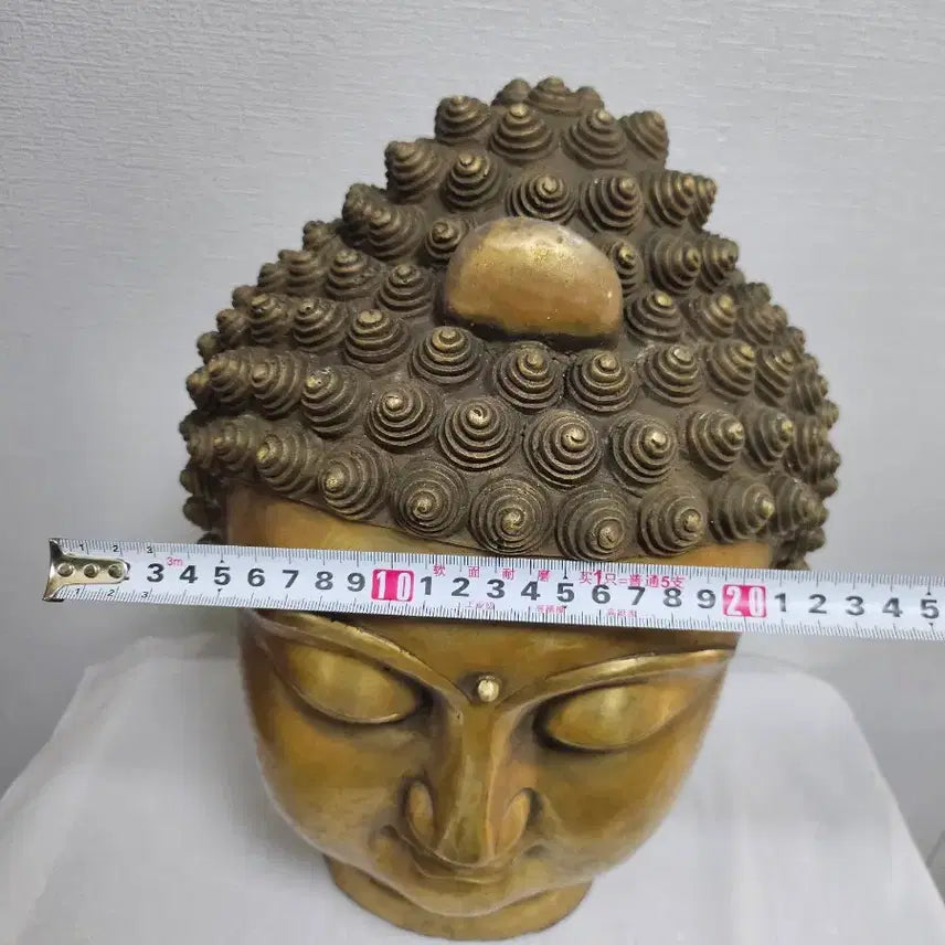[BUNJANG] Antique Brass Buddha Head Sculpture / 옛날 불두 불상  놋불두  입니다