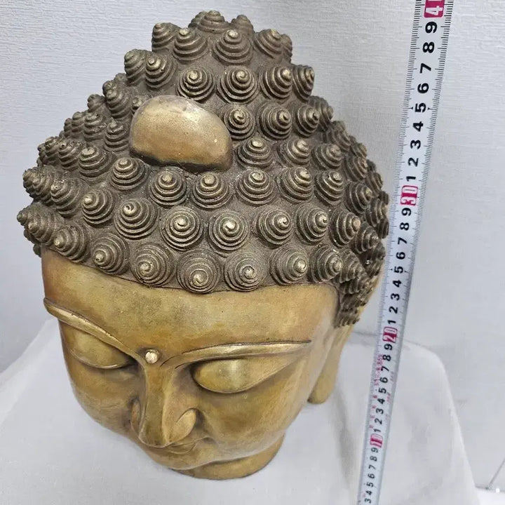 [BUNJANG] Antique Brass Buddha Head Sculpture / 옛날 불두 불상  놋불두  입니다