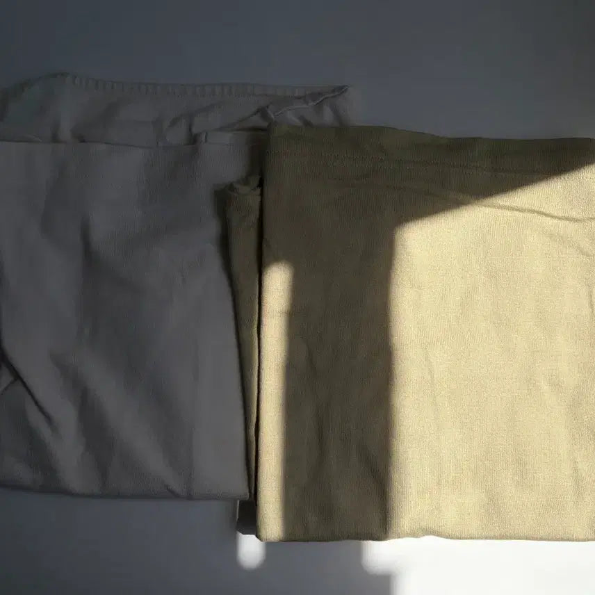 [BUNJANG] MUJI Boatneck T-shirt (Ivory/Lime) / 무인양품 MUJI 아이보리, 라임 보트넥 티셔츠