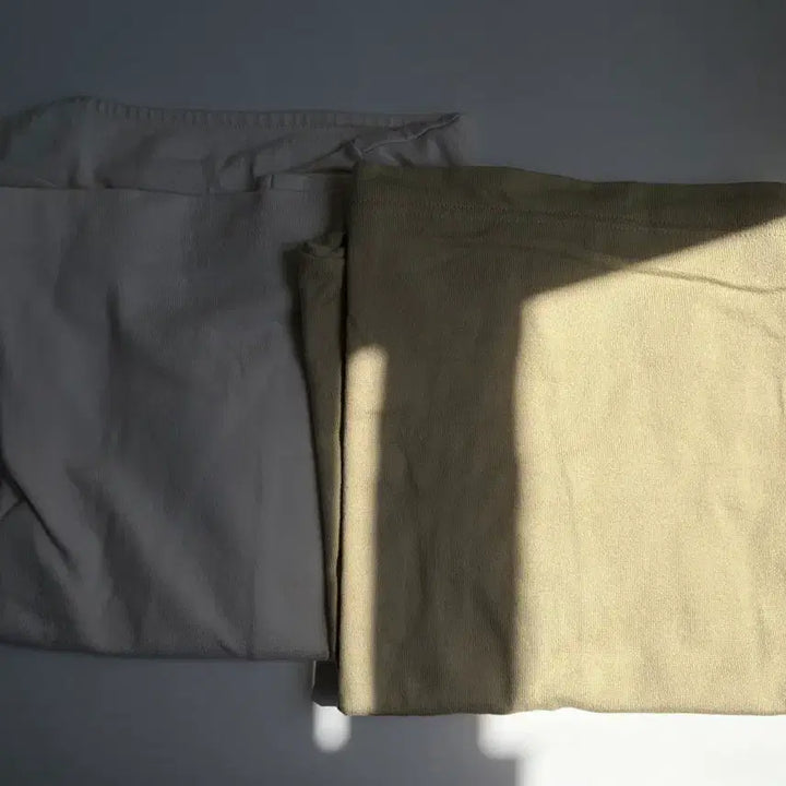 [BUNJANG] MUJI Boatneck T-shirt (Ivory/Lime) / 무인양품 MUJI 아이보리, 라임 보트넥 티셔츠