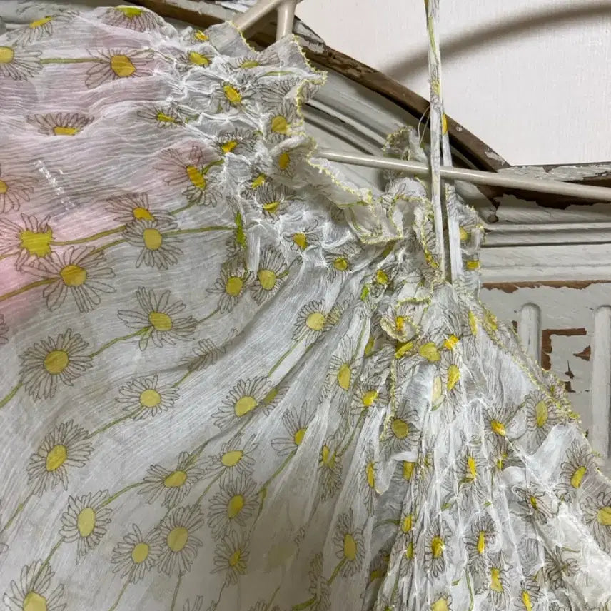 [BUNJANG] Dianbon Daisy Floral Chiffon Dress / 다이안본 데이지플로럴 시폰원피스