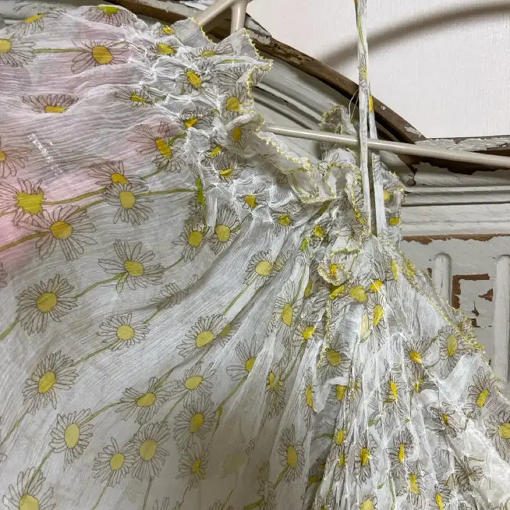 [BUNJANG] Dianbon Daisy Floral Chiffon Dress / 다이안본 데이지플로럴 시폰원피스