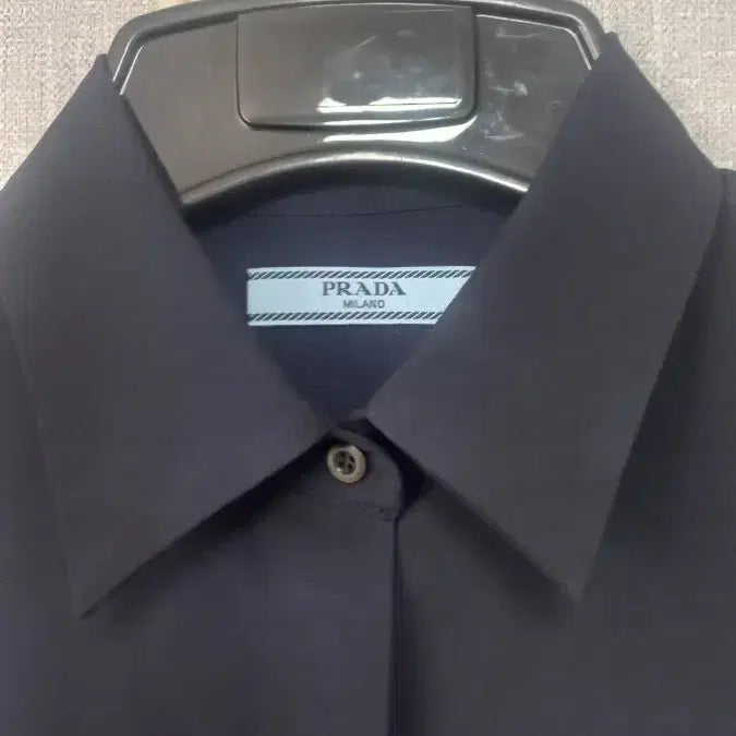 [BUNJANG] Prada Black Long Shirt 38 / 프라다 블랙 롱 셔츠 38