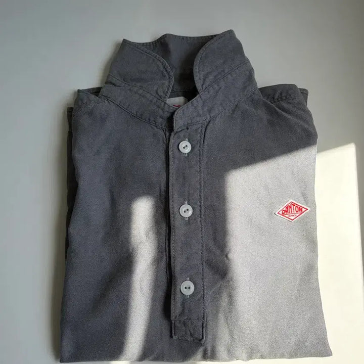 [BUNJANG] DANTON Round Shirt (Blue Grey) / DANTON 단톤 라운드 셔츠 (블루 그레이)