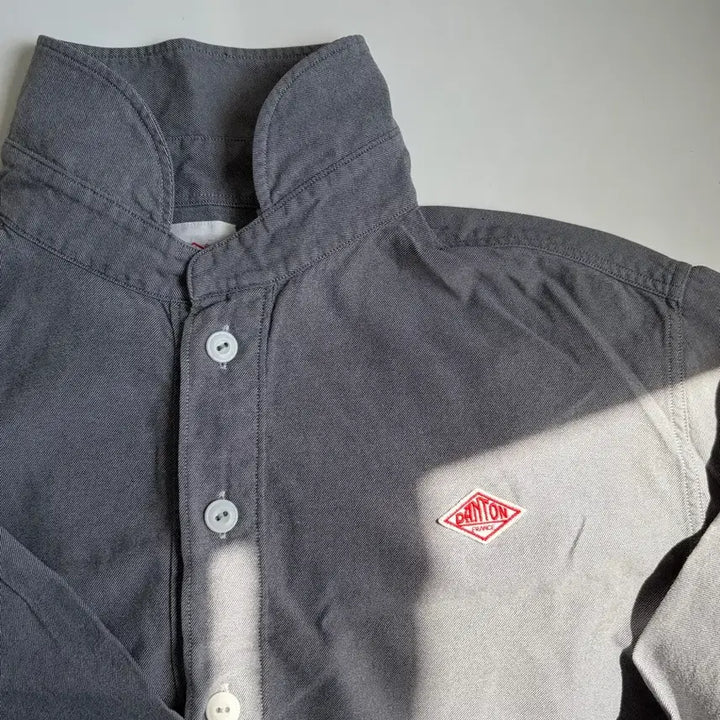 [BUNJANG] DANTON Round Shirt (Blue Grey) / DANTON 단톤 라운드 셔츠 (블루 그레이)