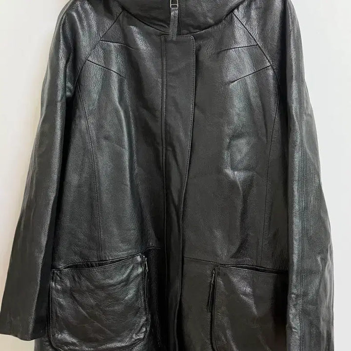 [BUNJANG] ROBO Leather Jacket Black S / 로보 가죽 자켓 블랙 S
