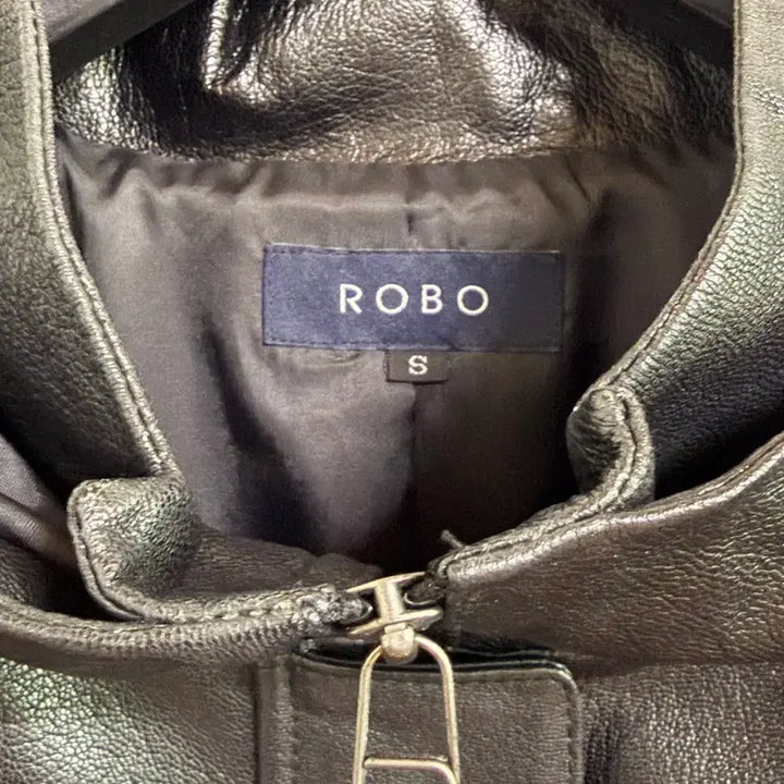 [BUNJANG] ROBO Leather Jacket Black S / 로보 가죽 자켓 블랙 S