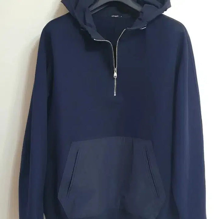[BUNJANG] Allegri Half-Zip Hoodie Anorak Navy M / 알레그리 하프후드 집업 아노락 판매해요
