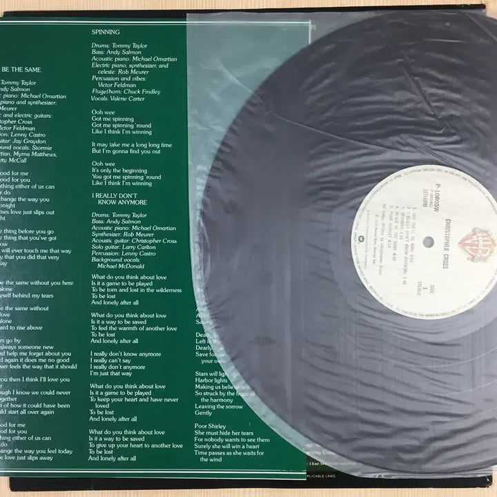 [BUNJANG] Christopher Cross Self-Titled LP Vinyl Record / (수입LP) Christopher Cross