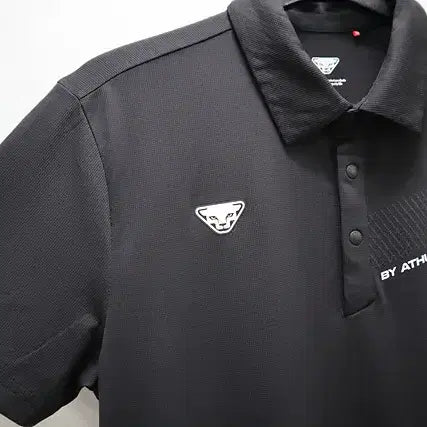 [BUNJANG] Dynafit Short-Sleeve Polo Shirt Snaps L (100) Black / 다이나핏 반팔 카라티 똑딱이 25년식 상태최상품