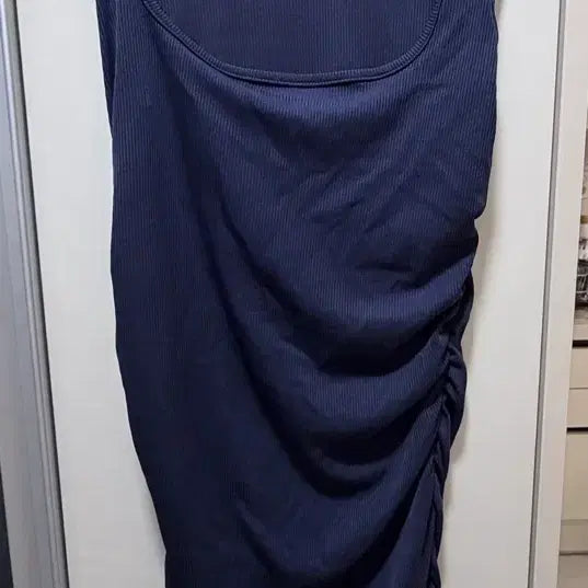 [BUNJANG] Navy Shirred Ultra Mini Dress XS / (xs) 네이비 셔링 초미니원피스