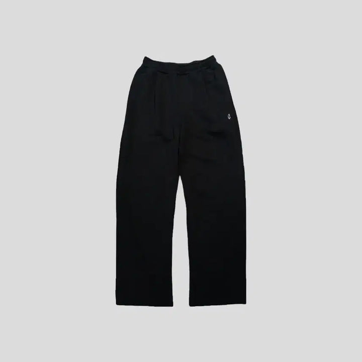 [BUNJANG] Covernat C Logo Patch Wide Fit Sweatpants / 커버낫 블랙 C 로고패치 핀턱 원턱 와이드핏 밴딩 스웻팬츠 트레이닝복 2