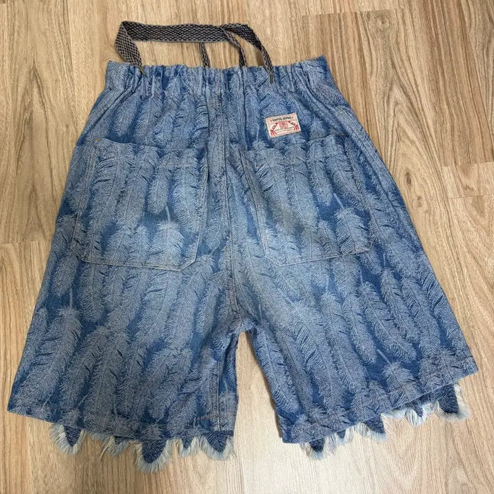 [BUNJANG] Kapital 12oz Magpie Denim W Nice Easy Shorts Light Indigo / [3] 캐피탈 12온즈 맥파이 데님 W 니 이지 쇼츠 라이트 인디고