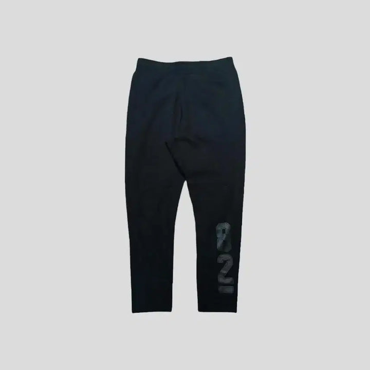 [SOLD OUT] 나이키 에어 피그먼트 블랙 톤톤 로고자수 82넘버 프린팅 밴딩 스웻팬츠