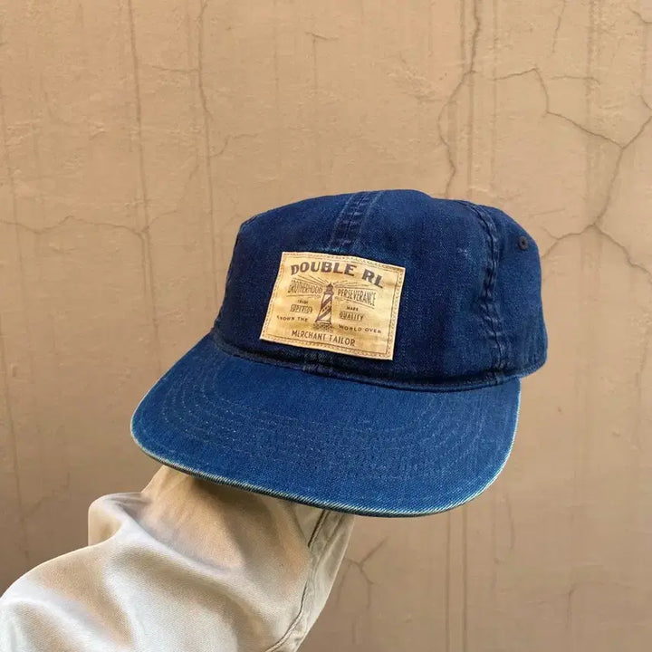 [BUNJANG] RRL Denim Logo Patch Baseball Cap / rrl 캡