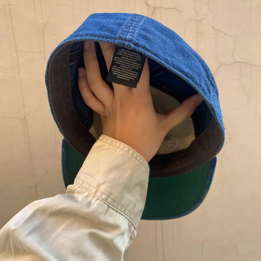 [BUNJANG] RRL Denim Logo Patch Baseball Cap / rrl 캡