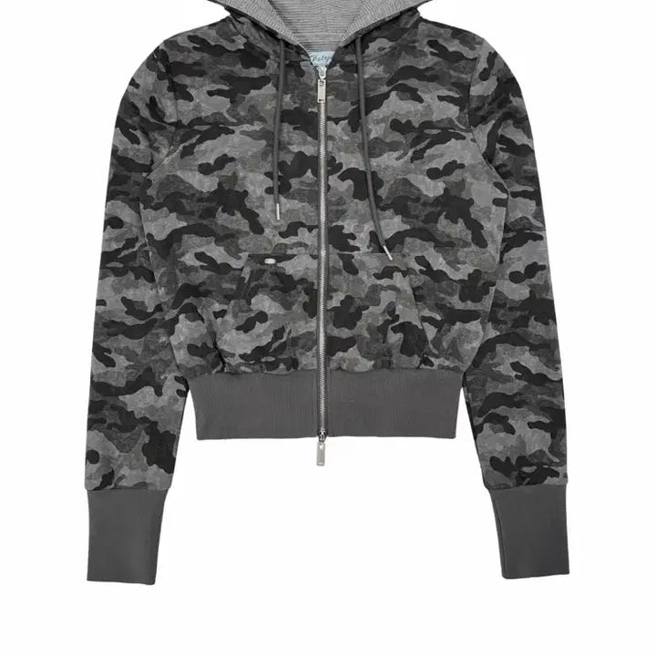 [BUNJANG] Pale J (Pale J) Camo Waffle Hooded Zip-Up Charcoal / [페일제이드] Camo Waffle Hooded Zip-Up 차콜 1
