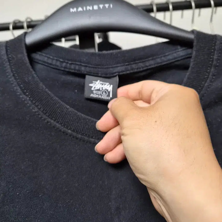 [BUNJANG] Stussy Black Short Sleeve T-Shirt / 스투시 블랙 반팔 티셔츠