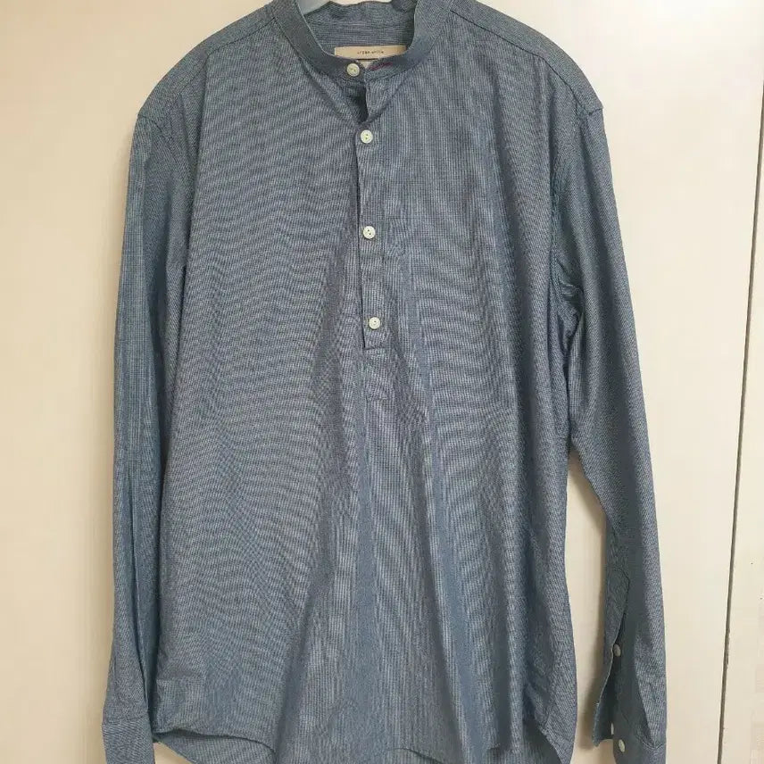 [BUNJANG] Urban White Henry Neck Shirt L / 어반화이트 헨리넥 셔츠 L