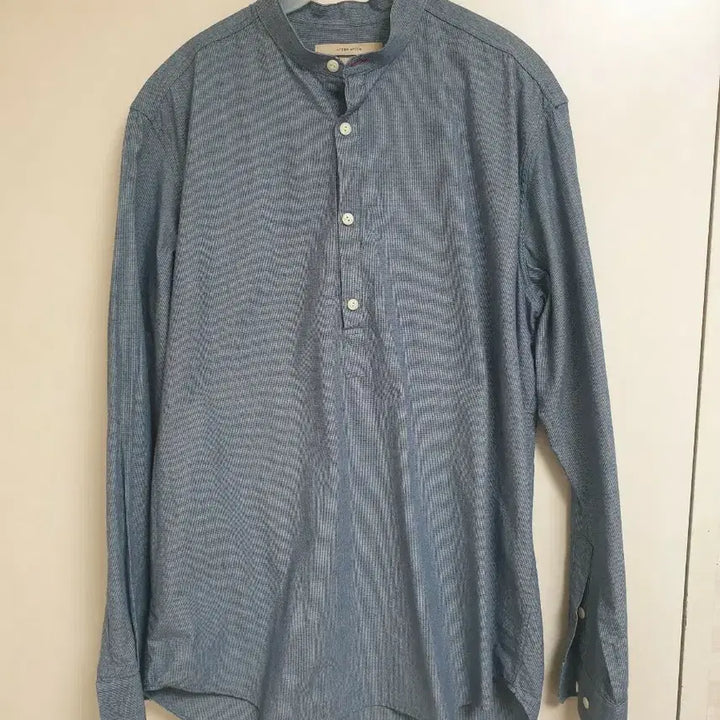 [BUNJANG] Urban White Henry Neck Shirt L / 어반화이트 헨리넥 셔츠 L