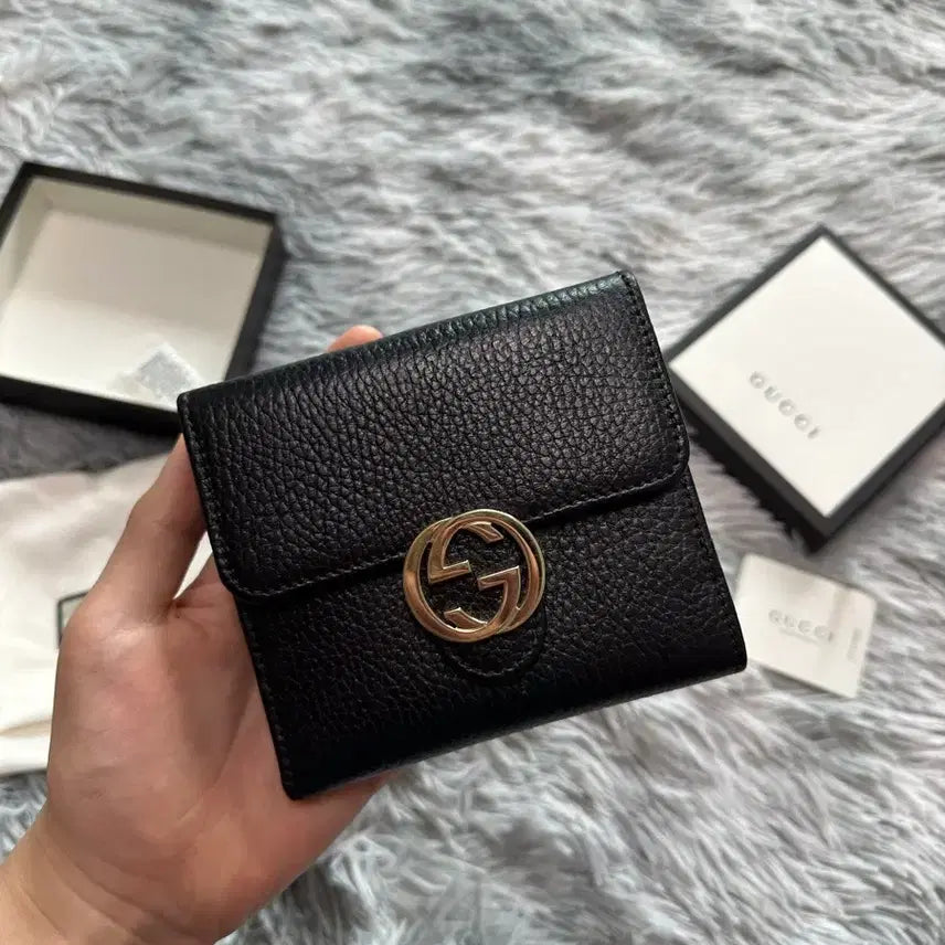 [BUNJANG] Gucci Interlocking Flap Wallet / 구찌 인터로킹 플랩 지갑 (정품)