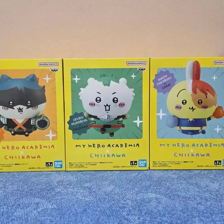 [SOLD OUT] 히로아카 X 치이카와 피규어 3종 세트 (미도리야, 바쿠고, 토도로키)