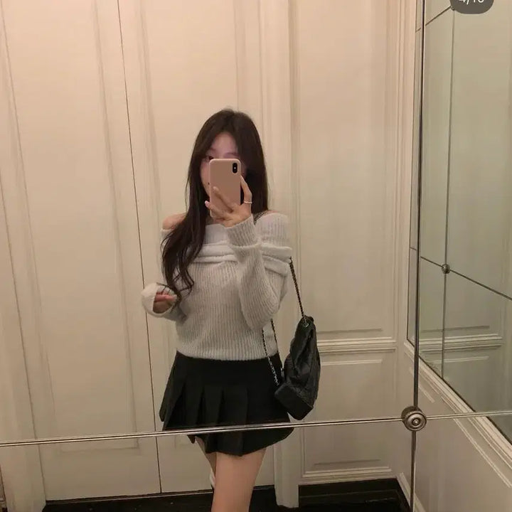 [BUNJANG] Leeds Breeze Pleated Skirt (Charcoal) / leeds 리즈 브리즈 플리츠 스커트 차콜