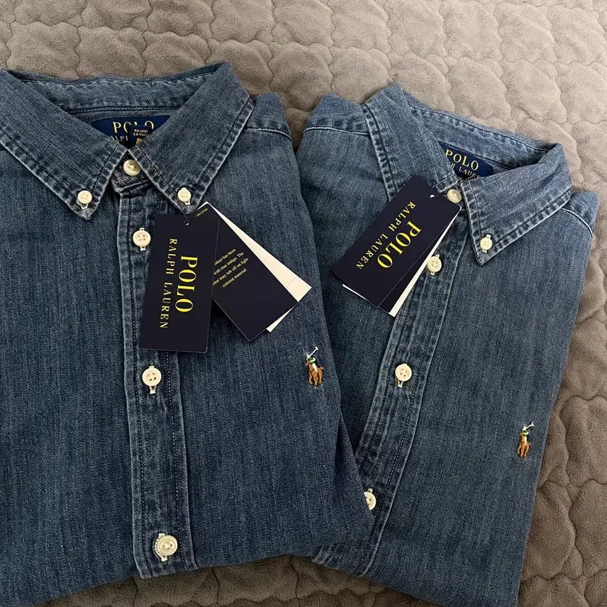 [BUNJANG] Polo Denim Shirt Women&