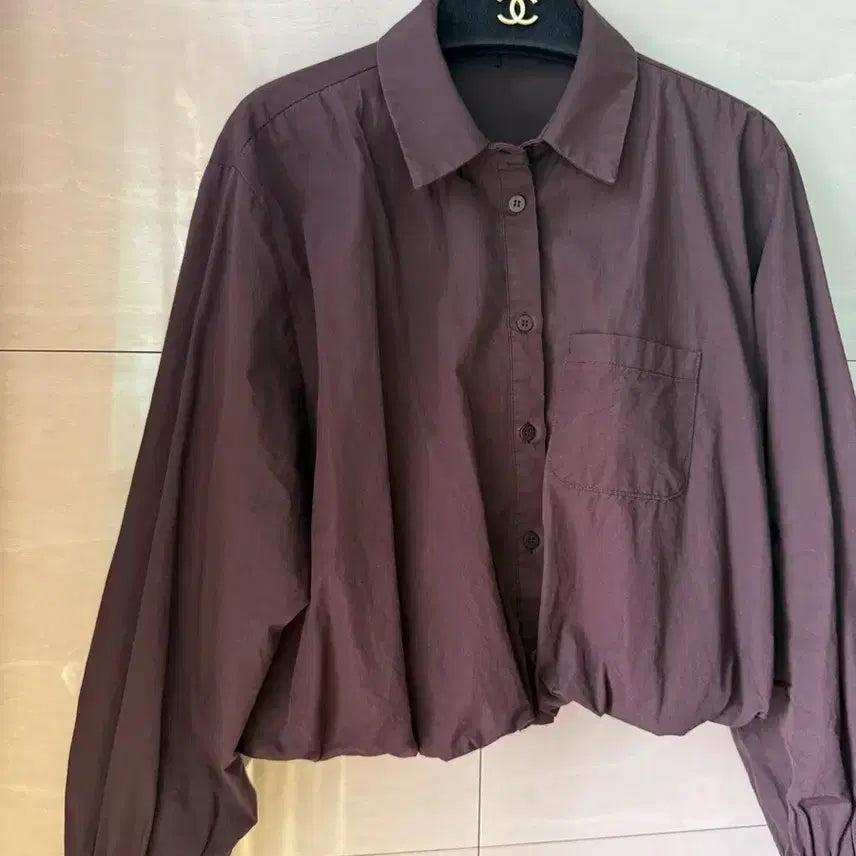 [BUNJANG] Zara Cropped Balloon Poplin Shirt / 자라 크롭 벌룬 포플린 셔츠