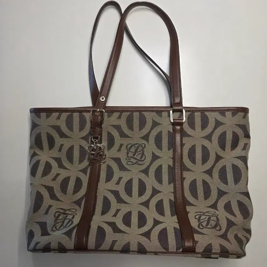 [BUNJANG] Louis Quatorze Monogram Tote Bag Brown / 루이까또즈 패턴 토트백 브라운