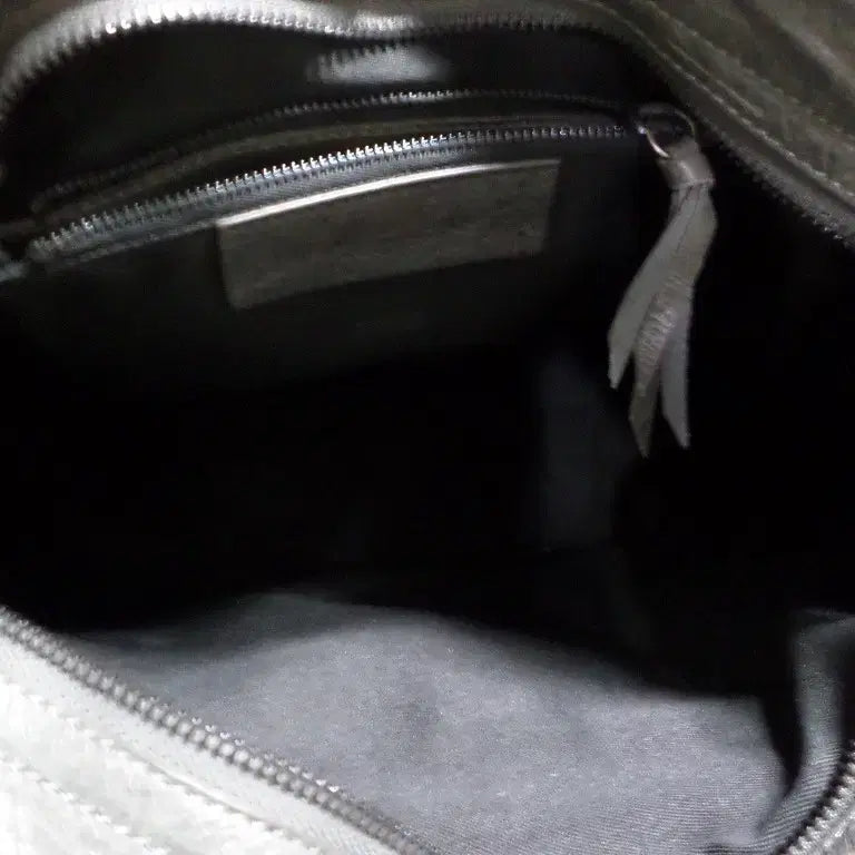 [BUNJANG] Betty Boom Used Cowhide Leather Motorcycle City Medium Gray Handbag / 베티붐구제 소가죽 모터백 시티 미디움 그레이 중고 가방